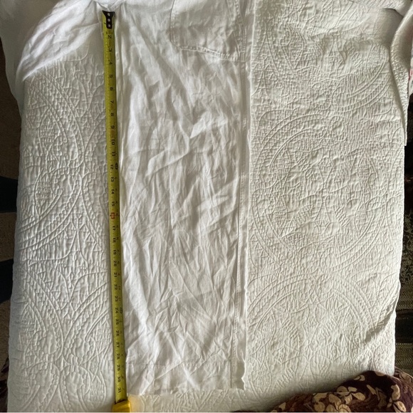 Ralph Lauren 100% Linen Wide Leg White Pants Size 6 - Picture 14 of 16